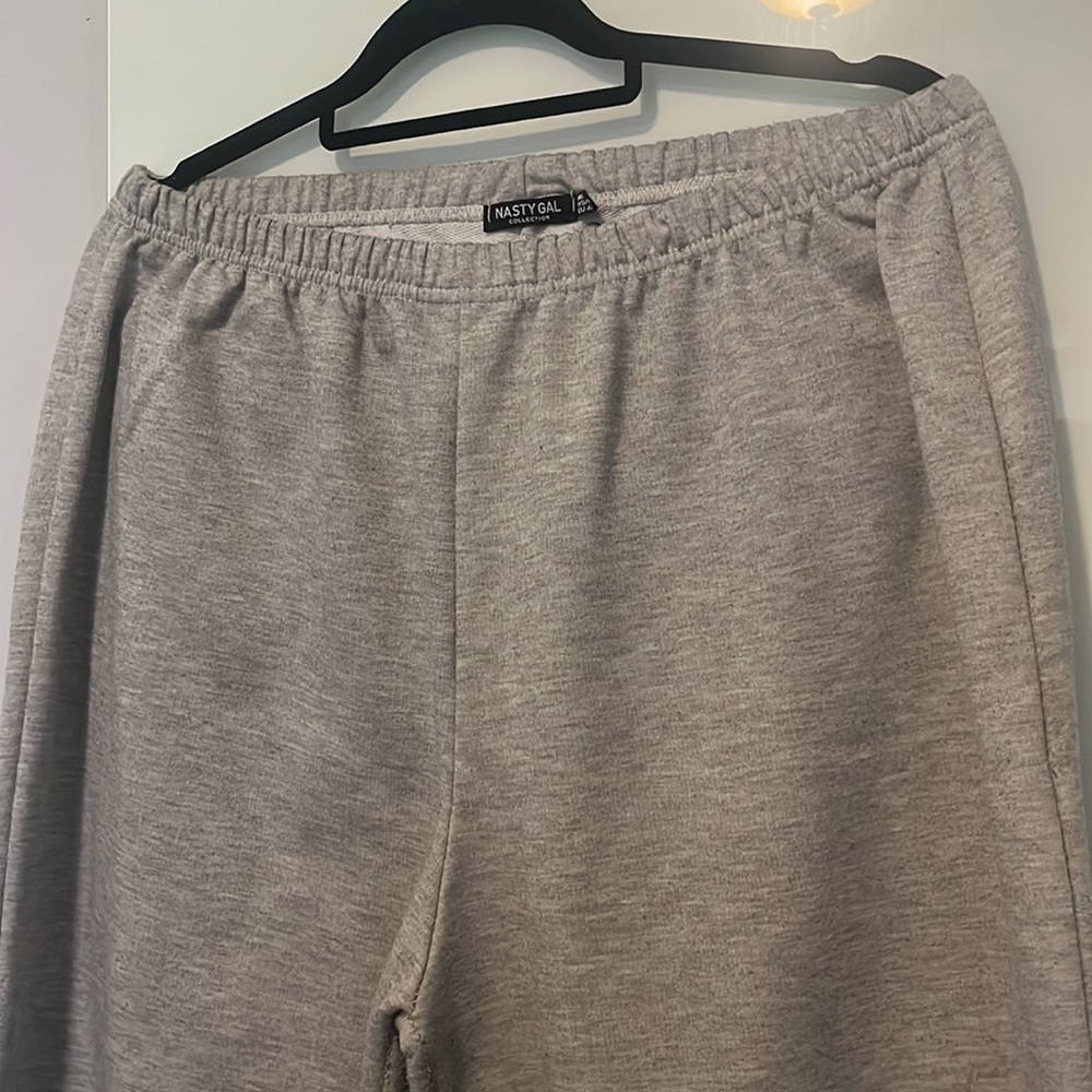 NASTYGAL low rise gray sweatpants jogger USA 10